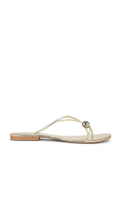 Jeffrey Campbell Cherished Sandals In Gold Silver