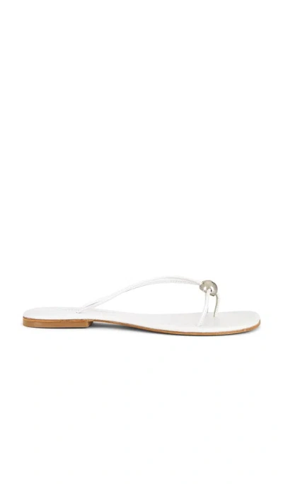 Jeffrey Campbell Cherished Sandals In White Silver
