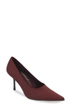 Jeffrey Campbell Chosen Pointed Toe Pump In Wine Silk