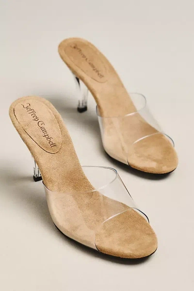 Jeffrey Campbell Clear Mule Heels In Multi