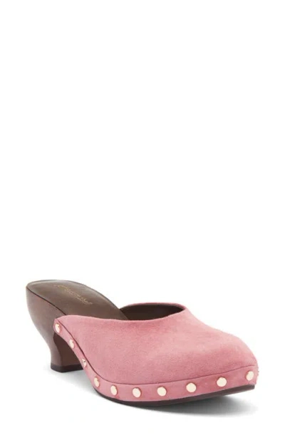 Jeffrey Campbell Cloguette Mule In Dusty Rose Suede