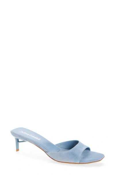Jeffrey Campbell Cocoa Kitten Heel Slide Sandal In Blue