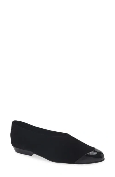 Jeffrey Campbell Collene Ballet Flat In Black Combo