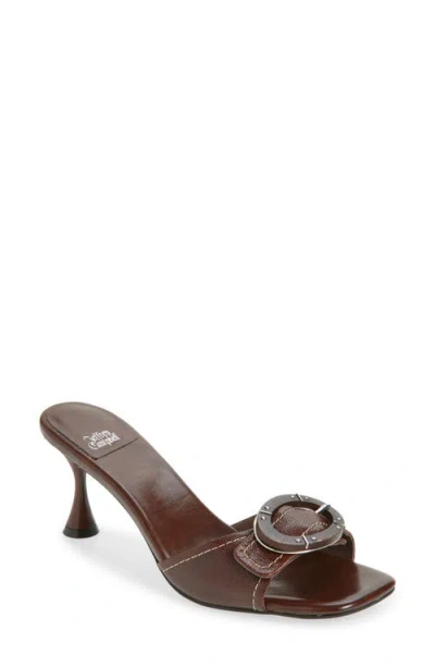 Jeffrey Campbell Concur Slide Sandal In Brown