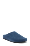 Jeffrey Campbell Content Suede Clog In Blue Suede