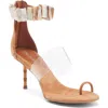 Jeffrey Campbell Cowrie Ankle Strap Sandal In Brown