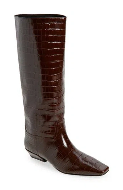 JEFFREY CAMPBELL JEFFREY CAMPBELL CROC EMBOSSED BOOT