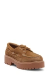 Jeffrey Campbell Crushed-t Platform Loafer In Camel Suede
