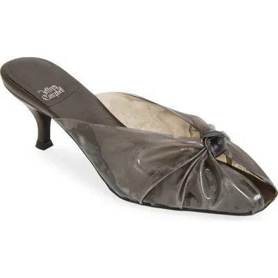 Jeffrey Campbell Crystala Knotted Open Toe Slide Sandal In Black