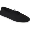 Jeffrey Campbell Dancerina Mary Jane Ballet Flat In Black Suede