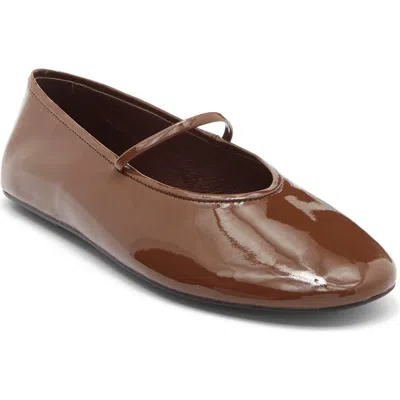Jeffrey Campbell Dancerina Mary Jane Ballet Flat In Brown