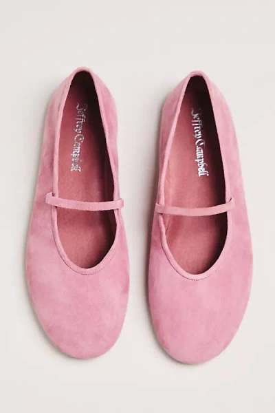 Jeffrey Campbell Dancerina Suede Ballet Flats In Pink