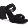 Jeffrey Campbell Danity Platform Slide Sandal In Black Suede
