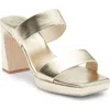 Jeffrey Campbell Danity Platform Slide Sandal In Gold