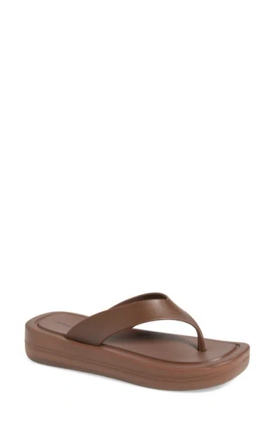 Jeffrey Campbell Darcie Flip Flop In Brown