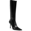 Jeffrey Campbell Darlings Pointed Toe Knee High Boot In Black