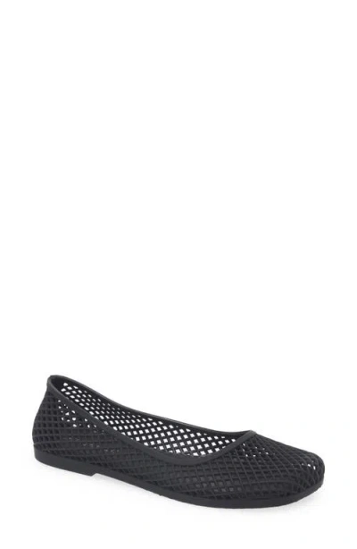 Jeffrey Campbell Day Off Flat In Black Matte