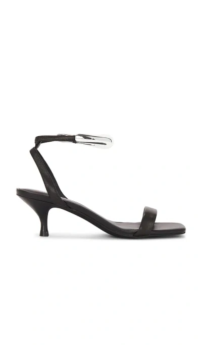 Jeffrey Campbell Decor Sandals In Black Silver