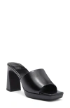 Jeffrey Campbell Dress Code Sandal In Black Wax