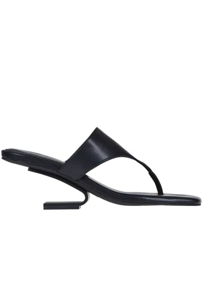 Jeffrey Campbell Easy Peasy Mules In Black