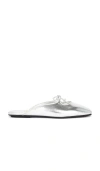 Jeffrey Campbell Elaine Mule In Silver Metallic