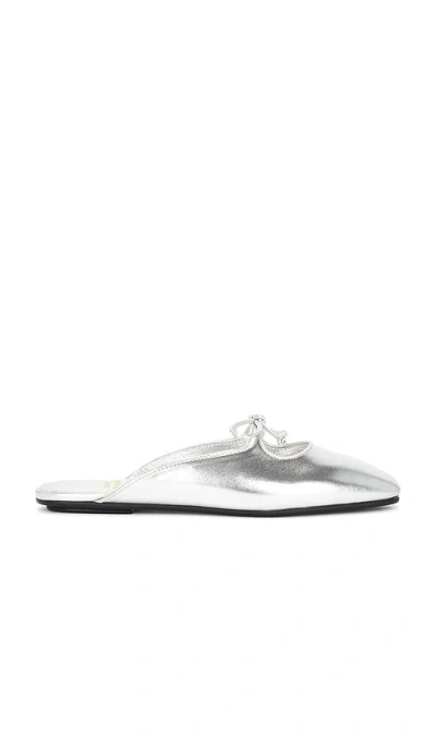 Jeffrey Campbell Elaine Mule In Silver Metallic