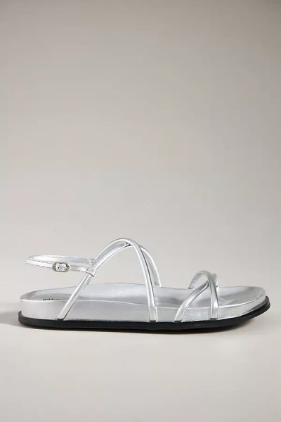 Jeffrey Campbell Empress Strappy Sandals In Silver