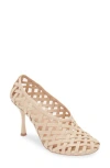 Jeffrey Campbell Encaged Pump In Beige