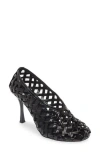 Jeffrey Campbell Woman Pumps Black Size 10 Rubber In Black Patent