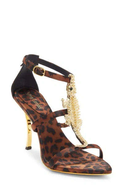 Jeffrey Campbell Everglades Ankle Strap Sandal In Multi