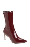 Jeffrey Campbell Everynight Pointed Toe Bootie In Wine Stretch