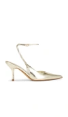 Jeffrey Campbell Executive Heels In Metallic Gold