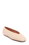 Jeffrey Campbell Fathom Sequin Square Toe Flat In Pink