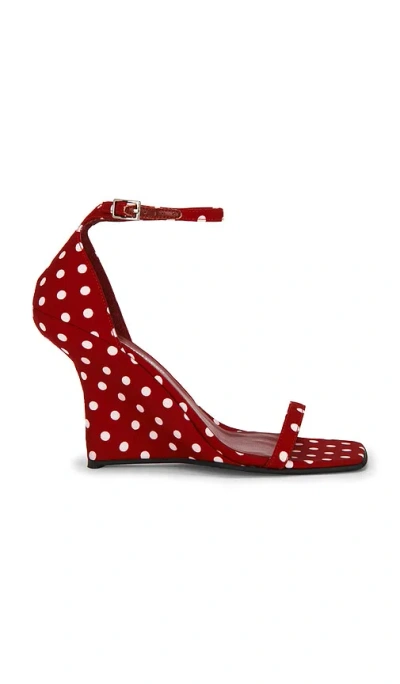 Jeffrey Campbell Fermi Sandal In Red