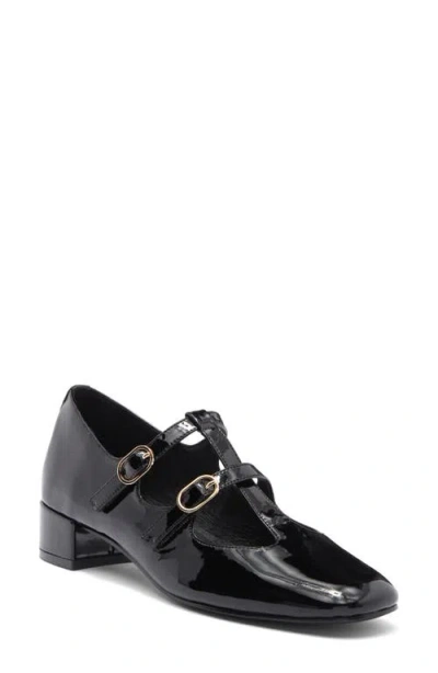 Jeffrey Campbell Filmstar Pump In Black Crinkle Patent