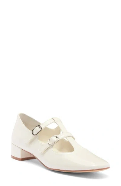 Jeffrey Campbell Filmstar Pump In Cream Crinkle Patent