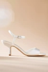 Jeffrey Campbell Fiora Satin Square-toe Heels