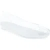 Jeffrey Campbell Fixed Split Toe Jelly Flat In Transparent