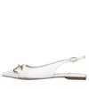 Jeffrey Campbell Flat Shoes White In Bianco Neutri