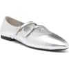 Jeffrey Campbell Flatz Mary Jane Flat In Silver
