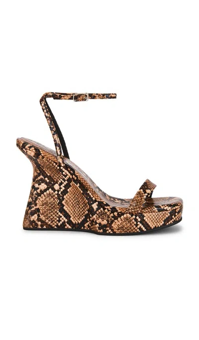 Jeffrey Campbell Flaunting 2 Sandal In Animal Print
