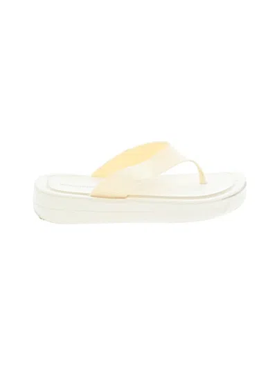 Pre-owned Jeffrey Campbell Flip Flops In Ivory