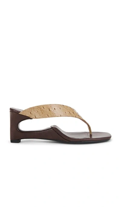 Jeffrey Campbell Flip-side Sandals In Brown