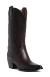 Jeffrey Campbell Floured Western Boot In Brown