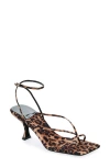 Jeffrey Campbell Fluxx Sandal In Cheetah Satin