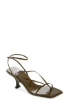 Jeffrey Campbell Fluxx Sandal In Olive Patent