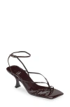 Jeffrey Campbell Fluxx Sandal In Wine Patent