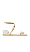 Jeffrey Campbell Foretell Sandals In Nude