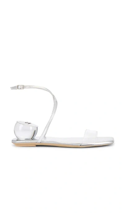 Jeffrey Campbell Foretell Sandals In Silver Clear