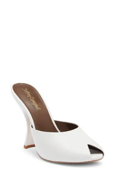 Jeffrey Campbell Fresa Peep Toe Sandal In White